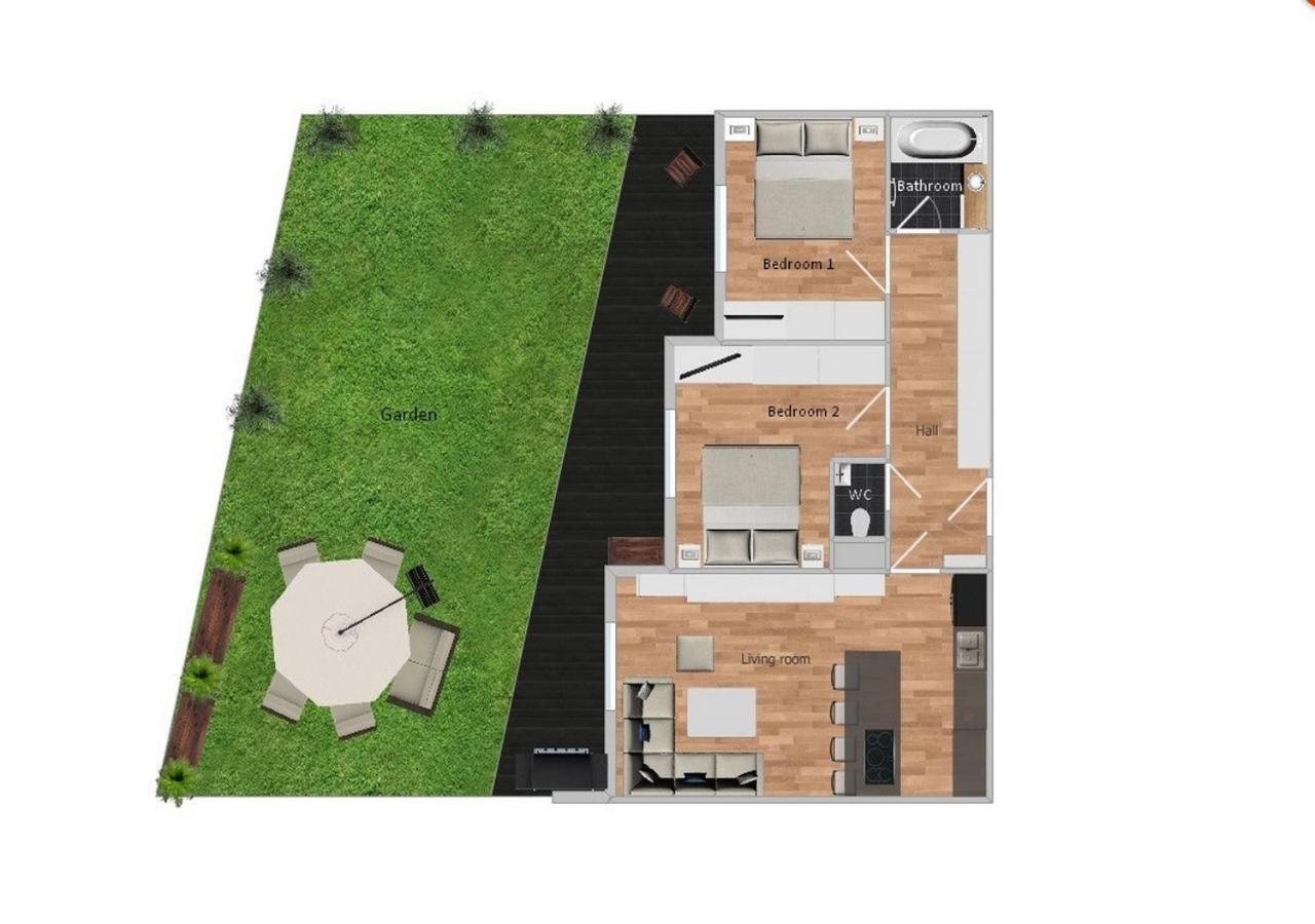 Krejcarek Garden Apartment Прага Екстериор снимка